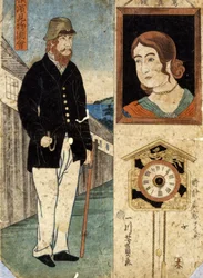 Vistas em Yokohama, (Yokohama kenbutsu zue), 1860